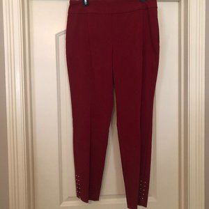 NWT Red Roz & Ali Ankle Pants Size 10